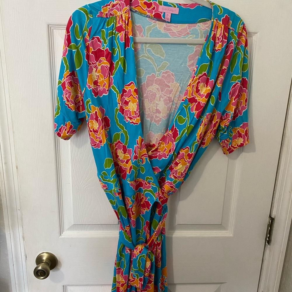 Lily Pulitzer XL Floral Wrap Dress